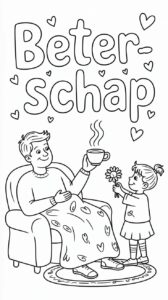 get well soon color pages