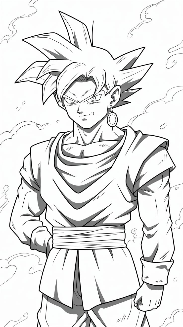 goku black coloring pages