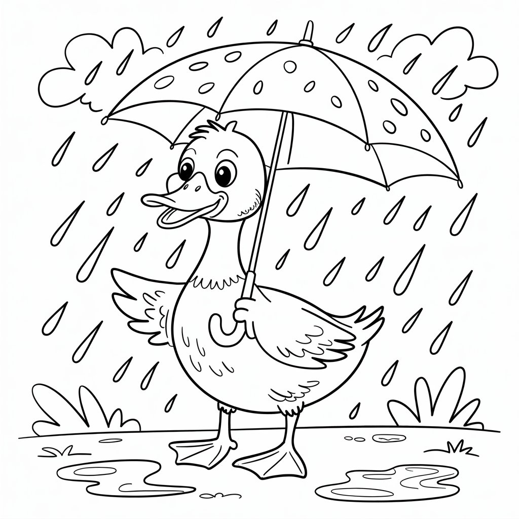 rubber duck coloring page