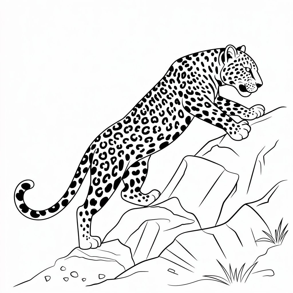 panther coloring sheets free