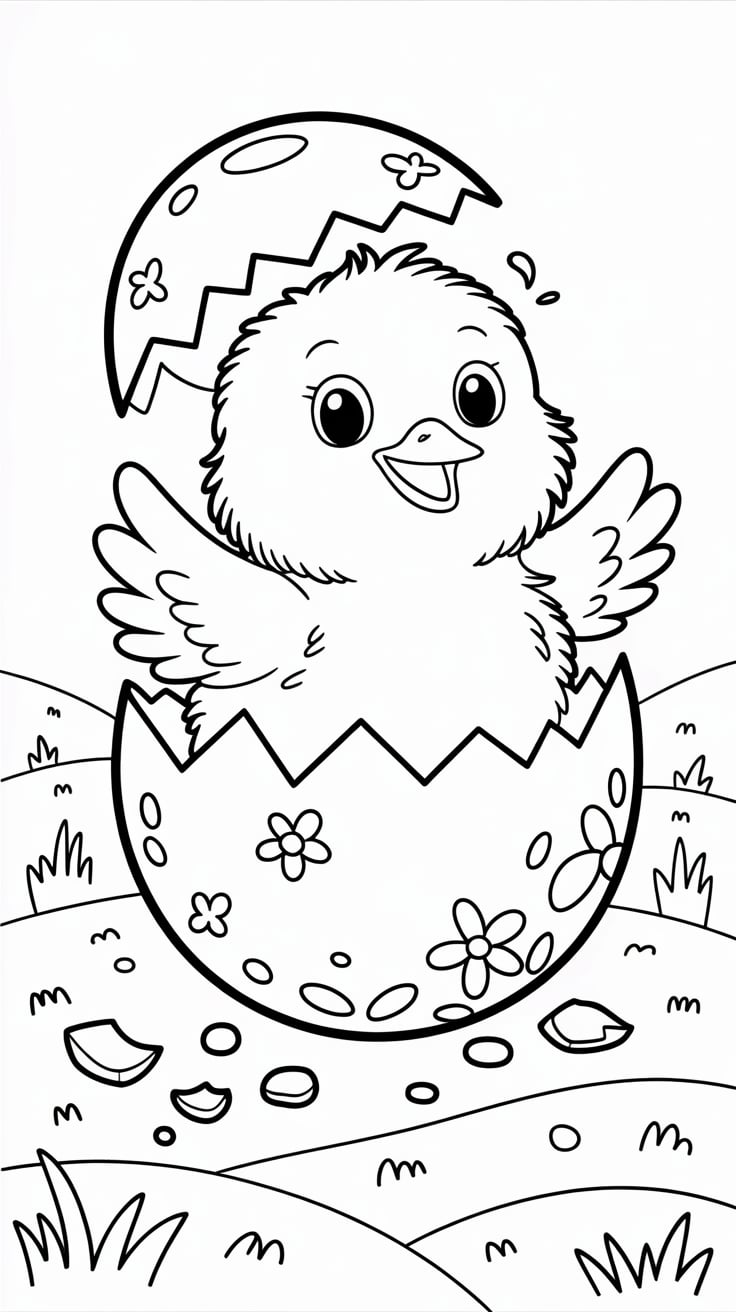 easter coloring book pages