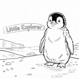 free penguin coloring pages