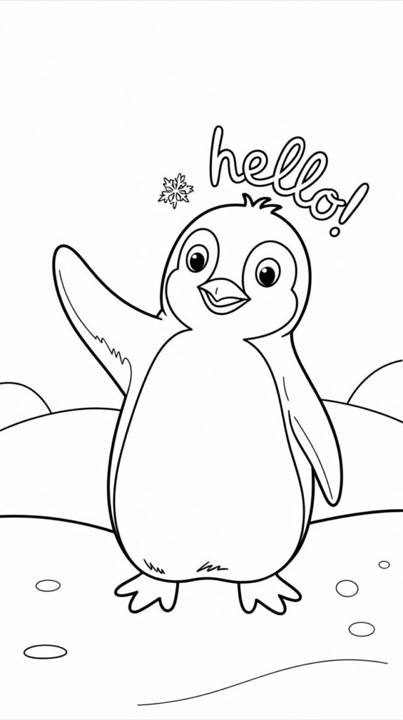 coloring pages penguins
