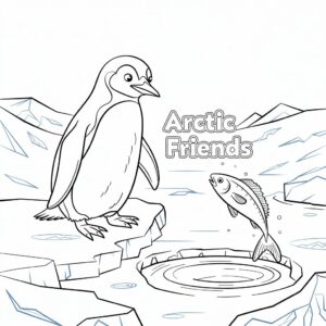 cute penguin coloring pages