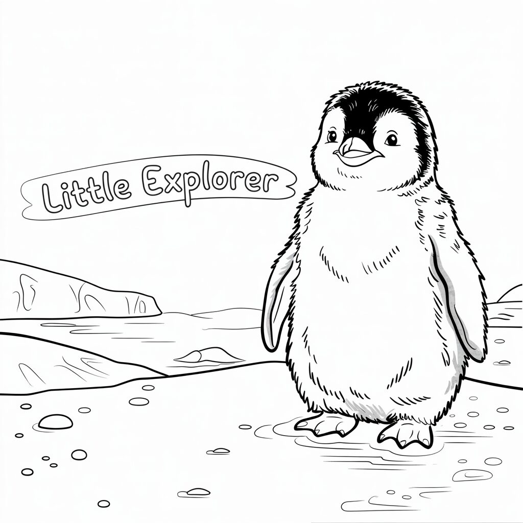 free penguin coloring pages