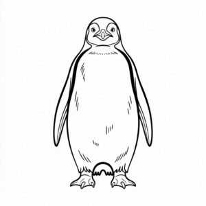 coloring penguin pages