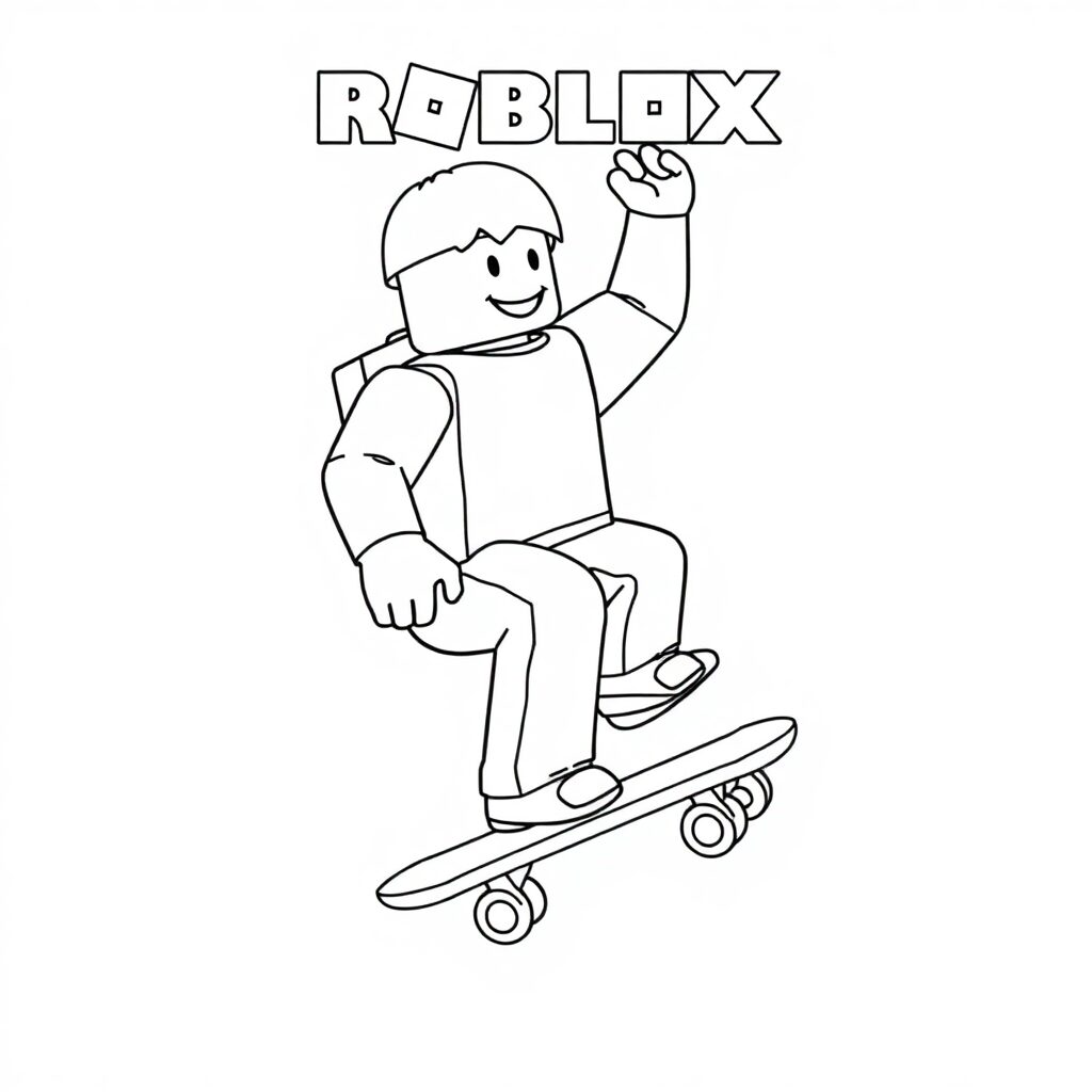 printable roblox coloring pages