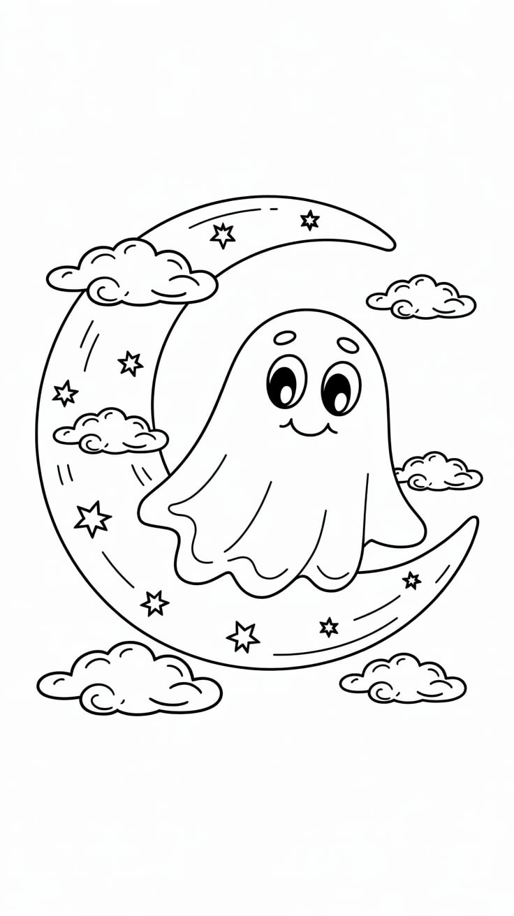 free spooky coloring pages