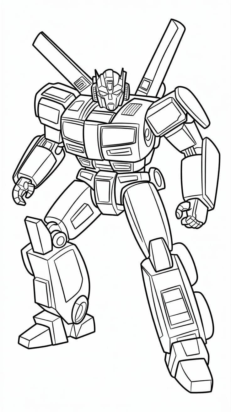 transformer coloring sheets