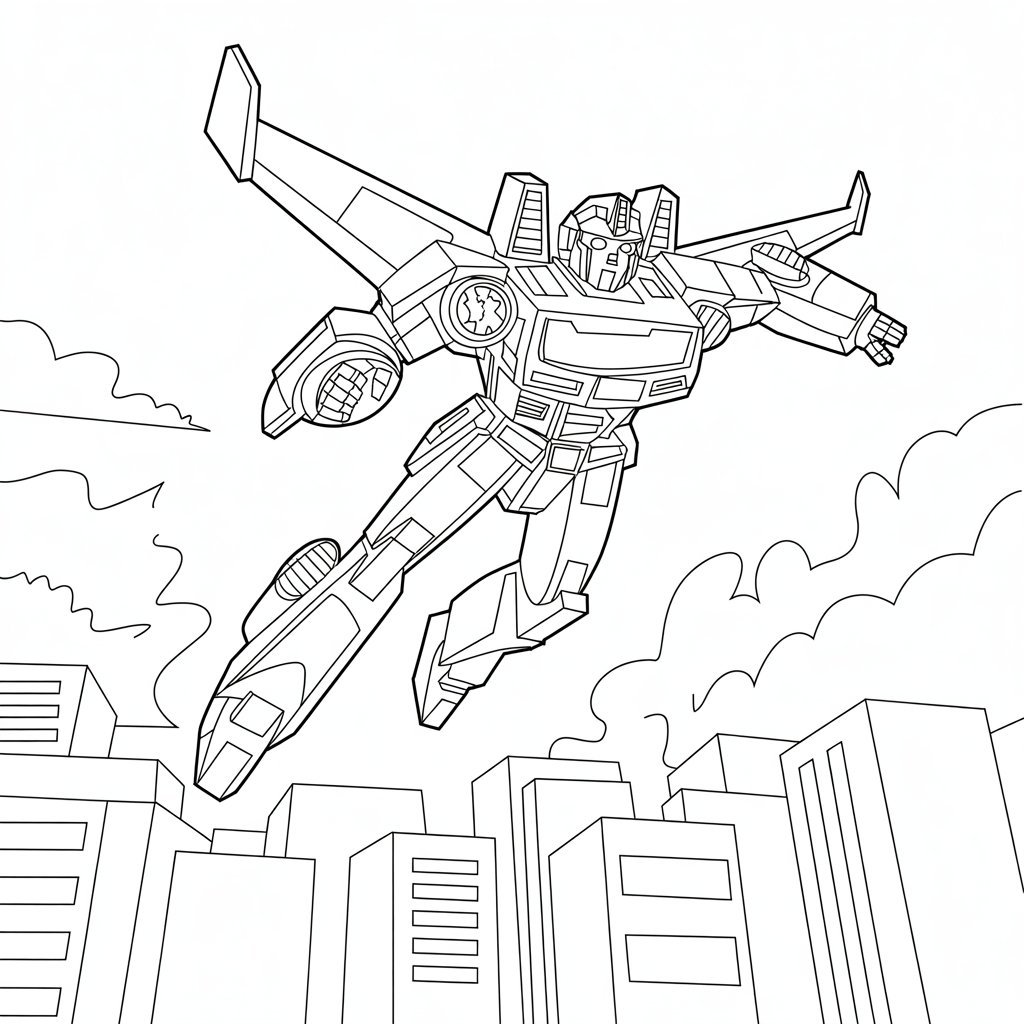 transformers coloring page