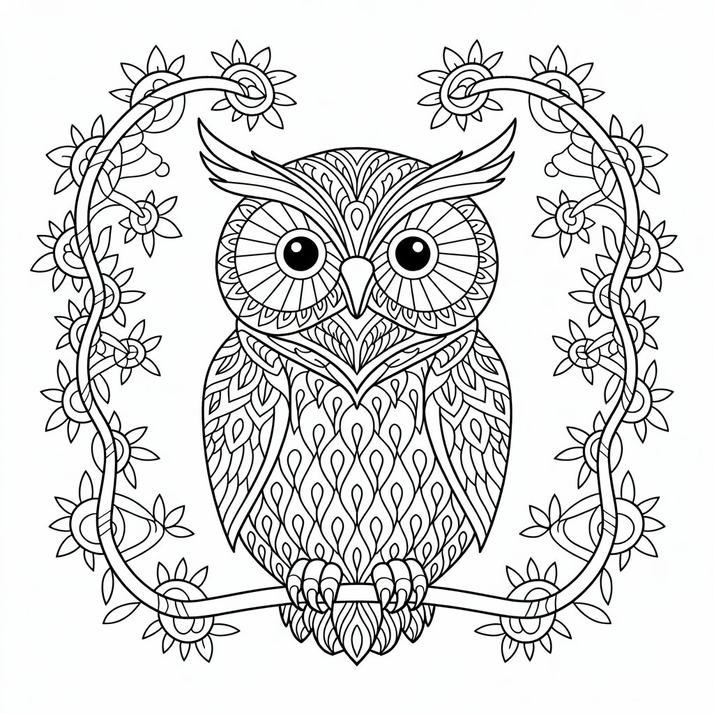 cute owl coloring pages