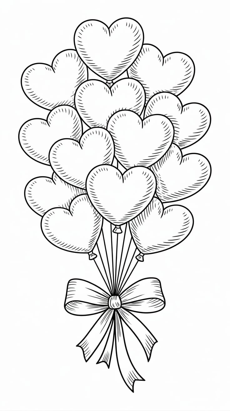 cute valentines day coloring pages