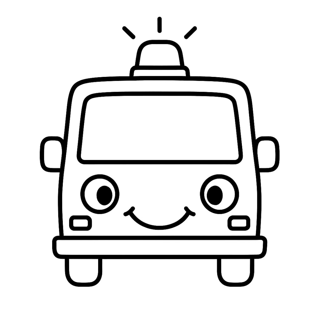 ambulance printable coloring pages