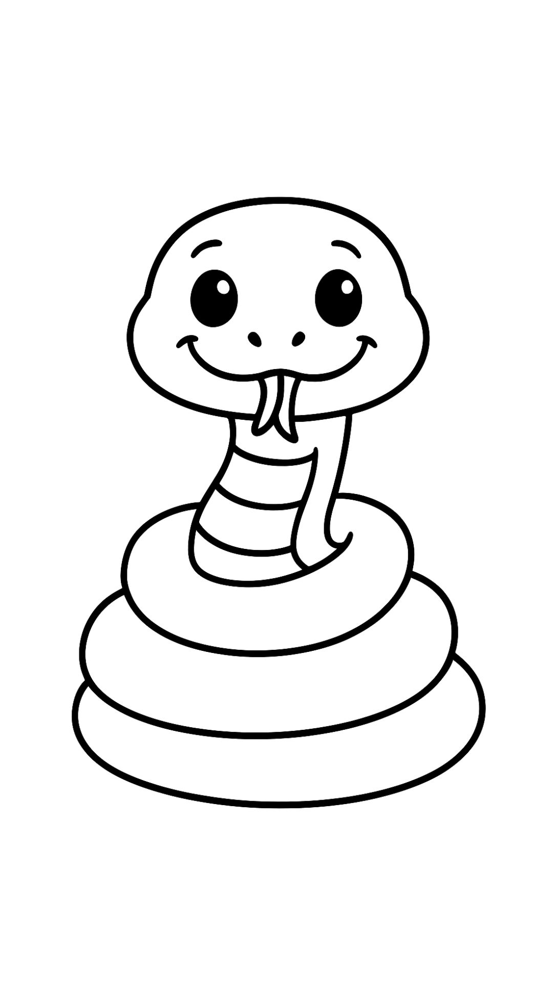 coloring page snake