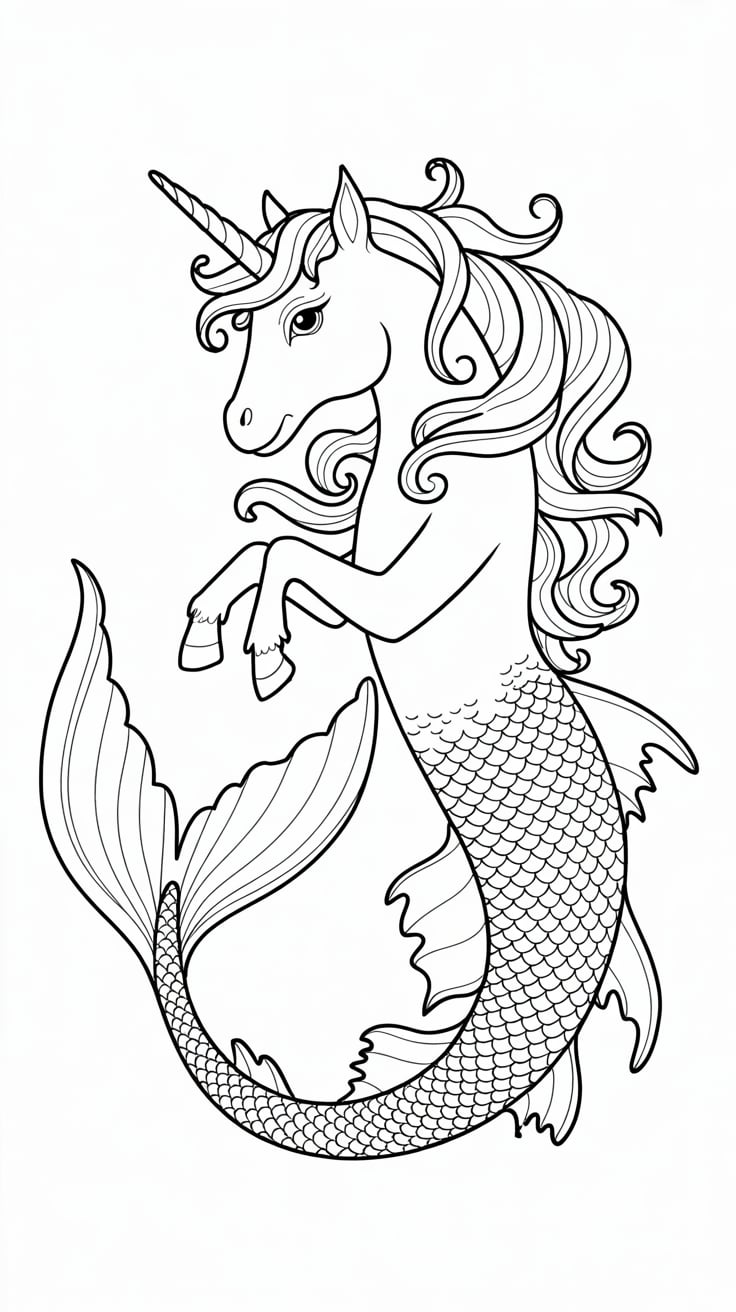 unicorns coloring sheets