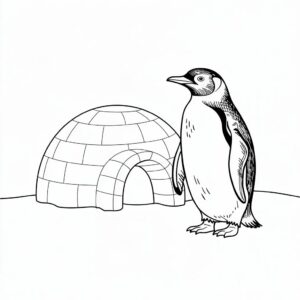 penguin coloring sheets