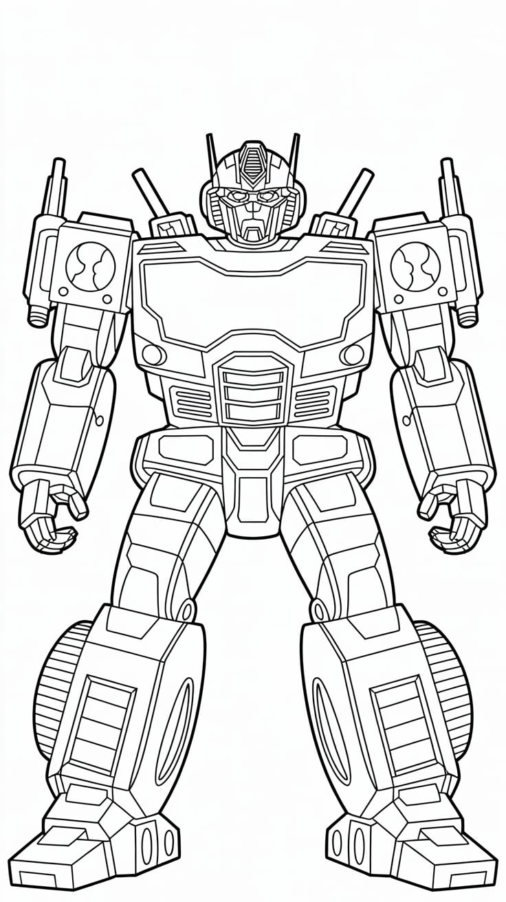 transformers optimus prime coloring pages