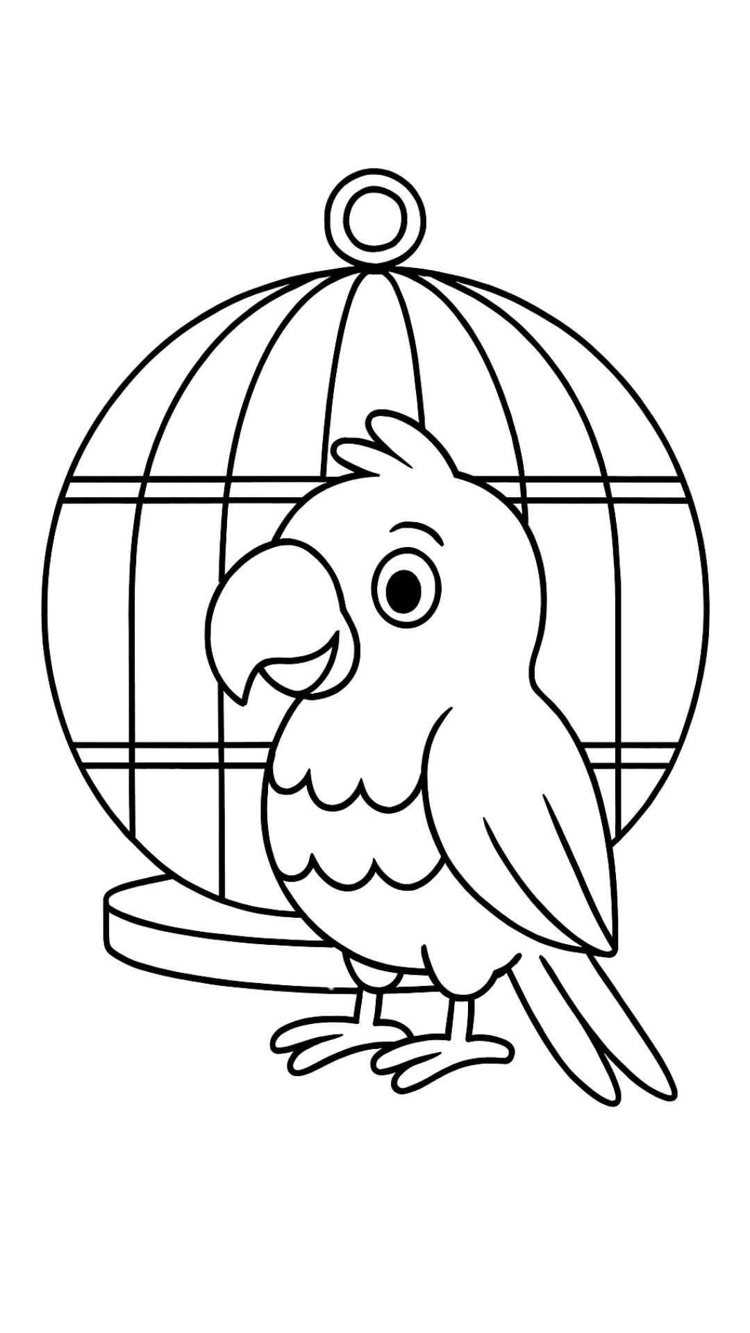 free printable parrot coloring pages