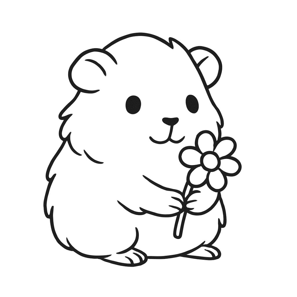 free coloring pages of guinea pigs