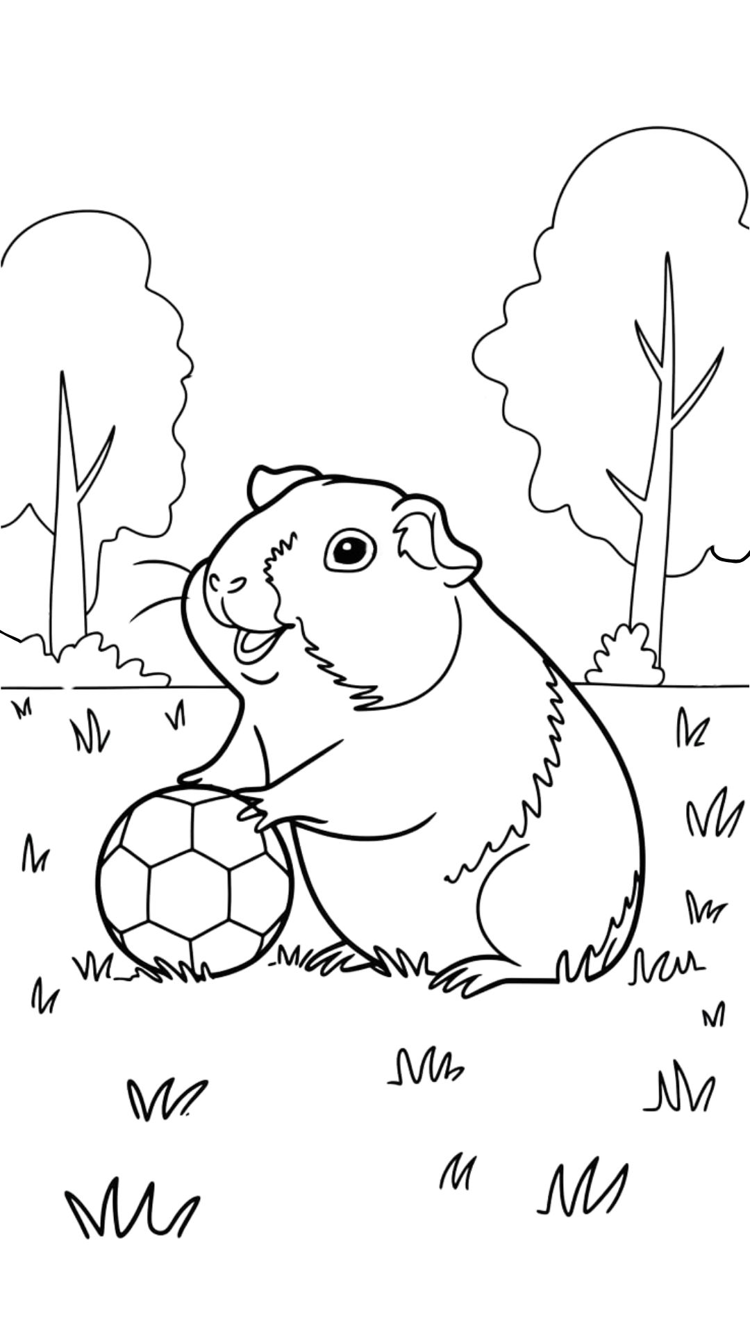 baby guinea pigs coloring pages
