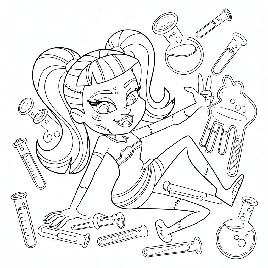 monster high pictures to color
