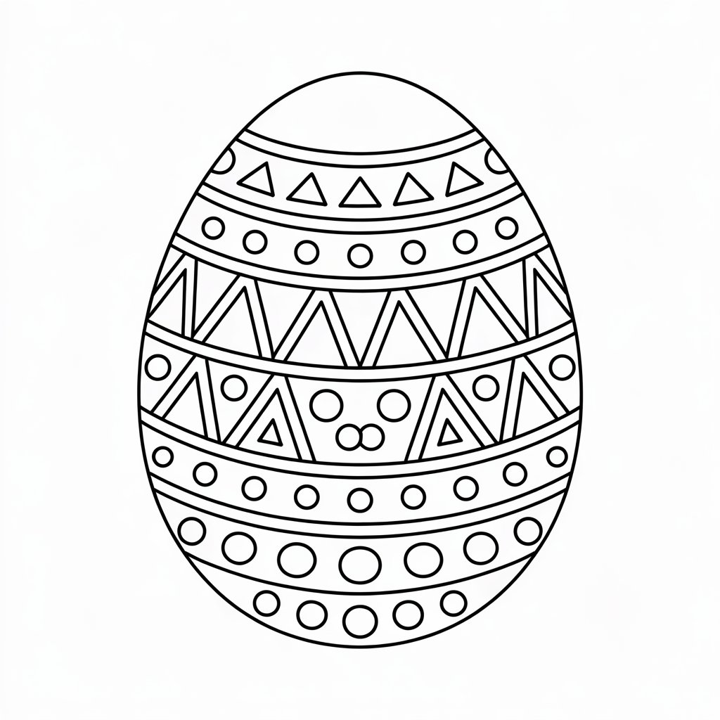 coloring pages of easter eggs