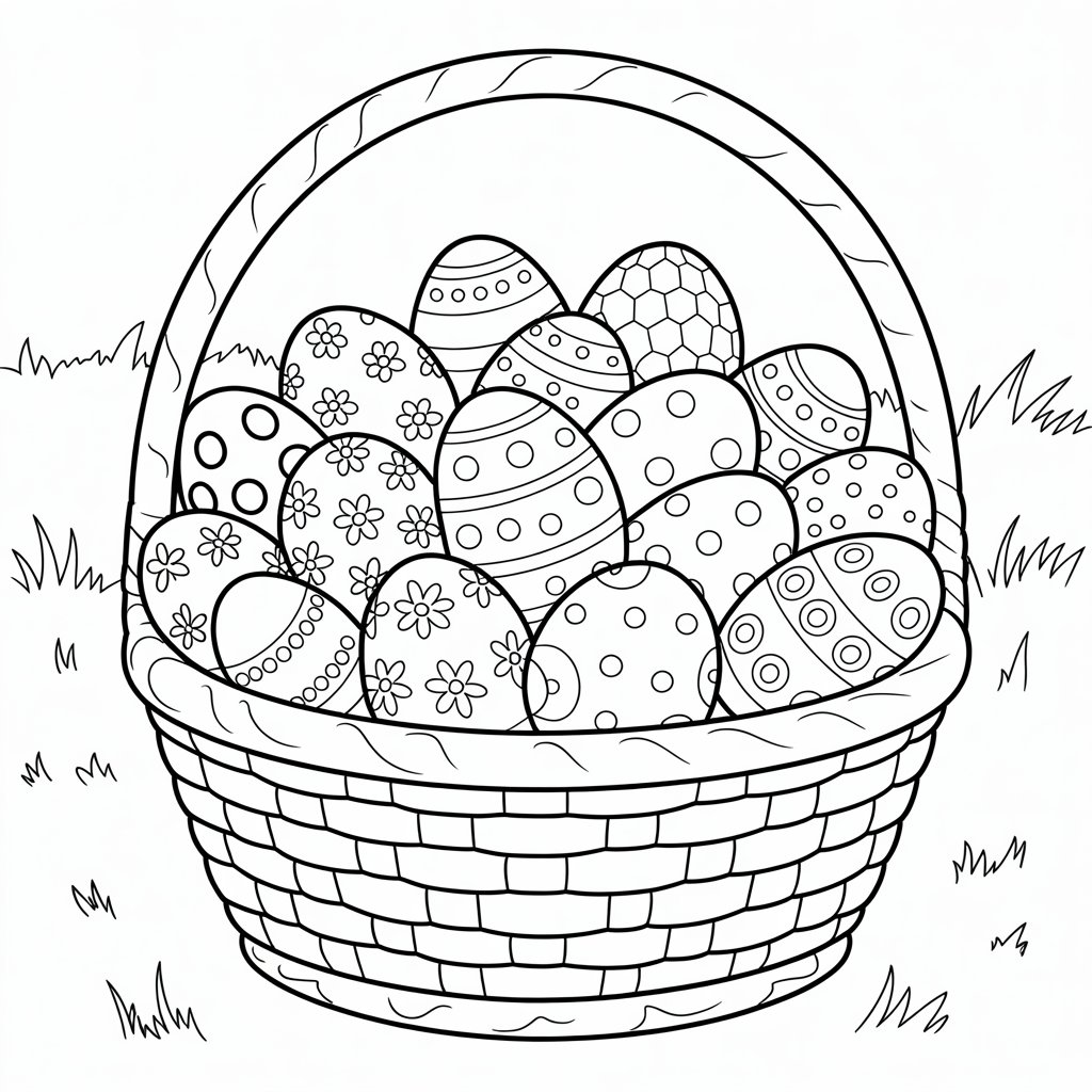 printable easter coloring sheets