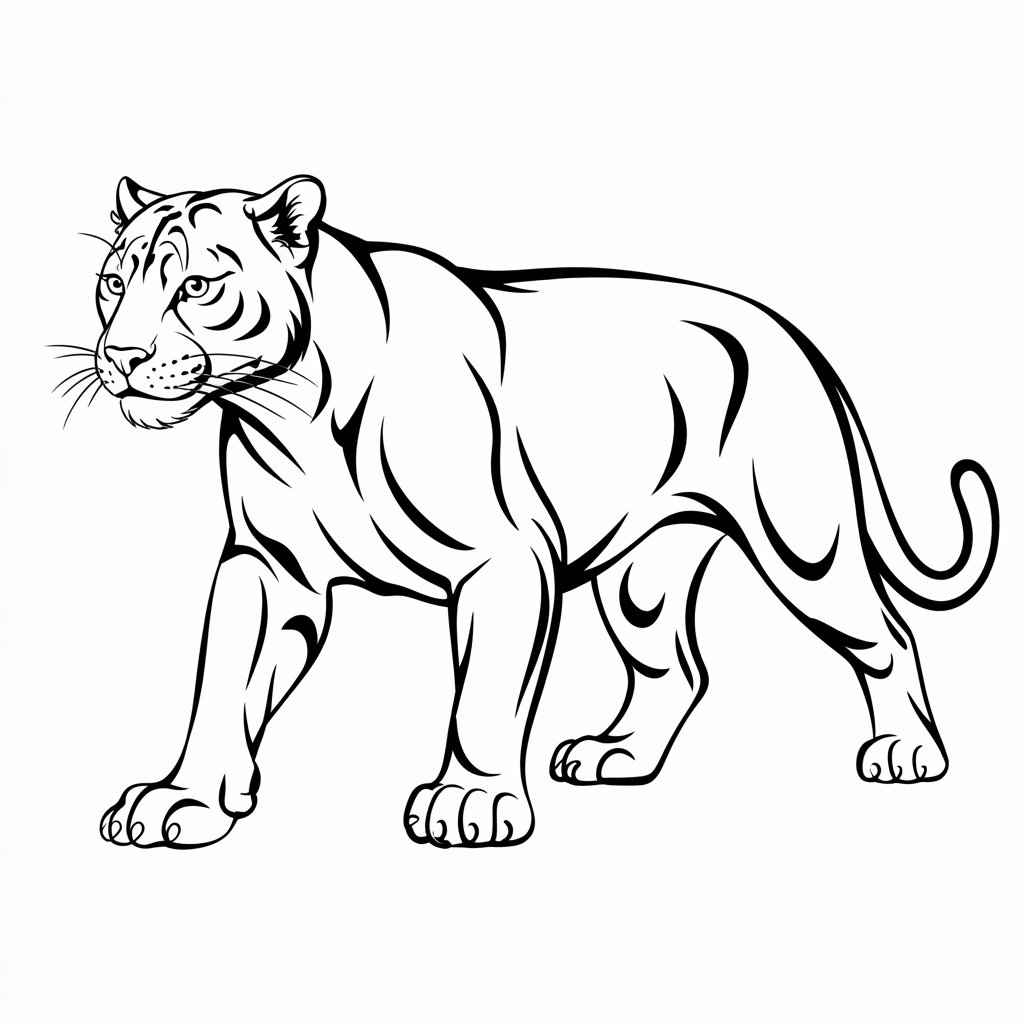 coloring book panther