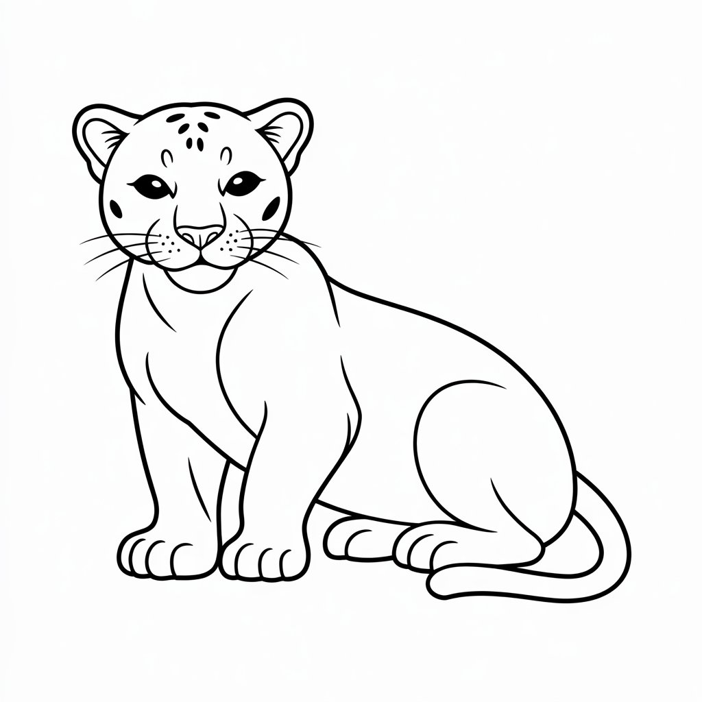 coloring pages panther