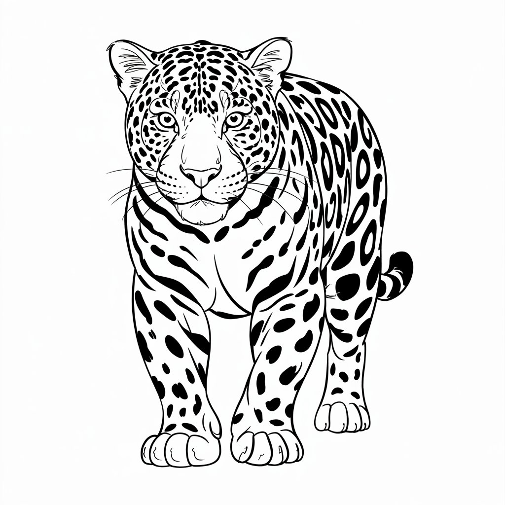 panther coloring sheet