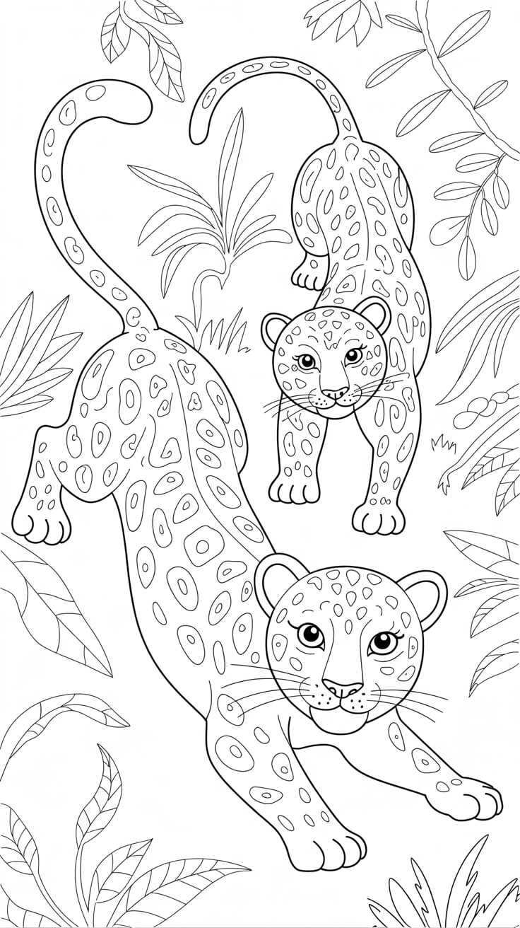 animal panther coloring pages