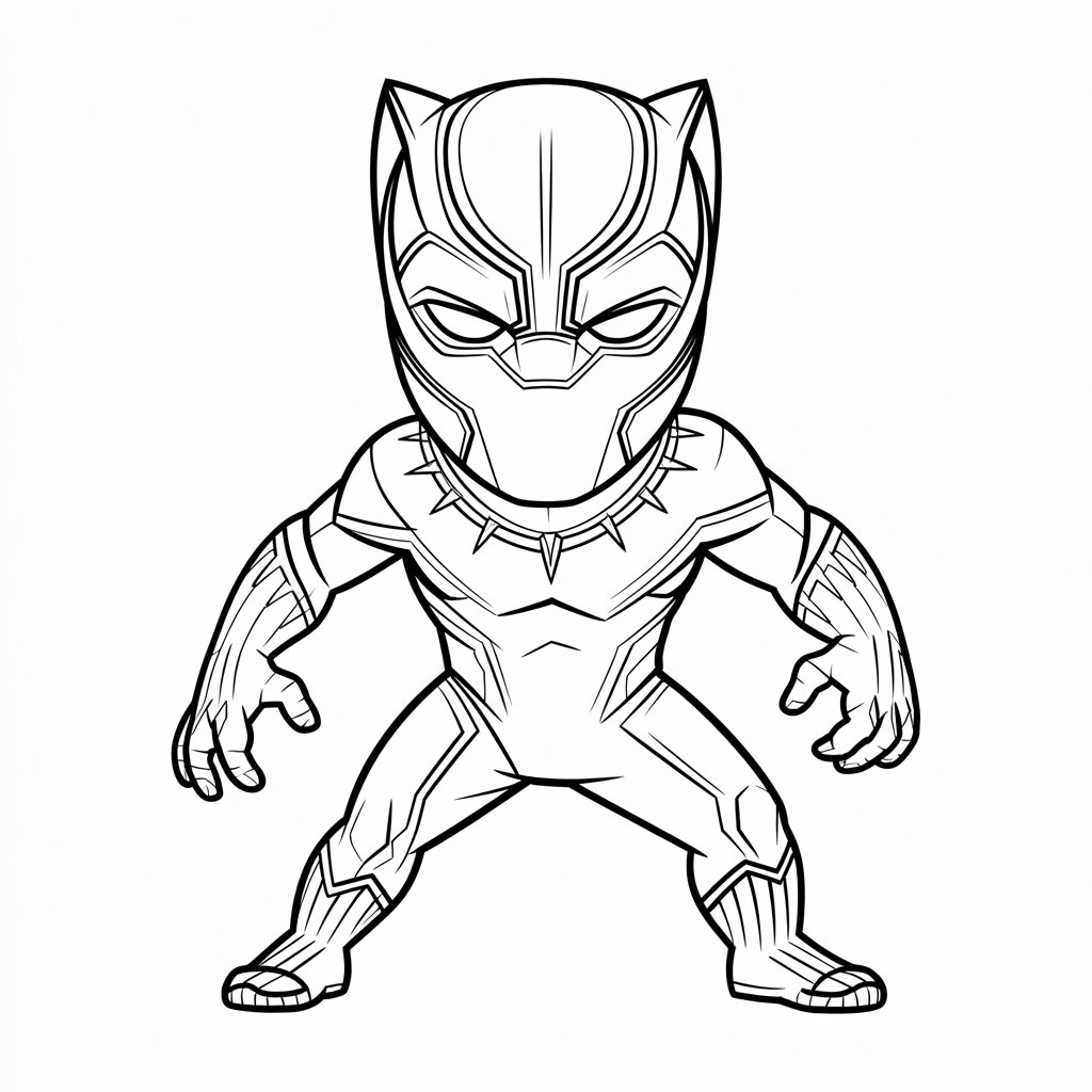 black panther coloring pages