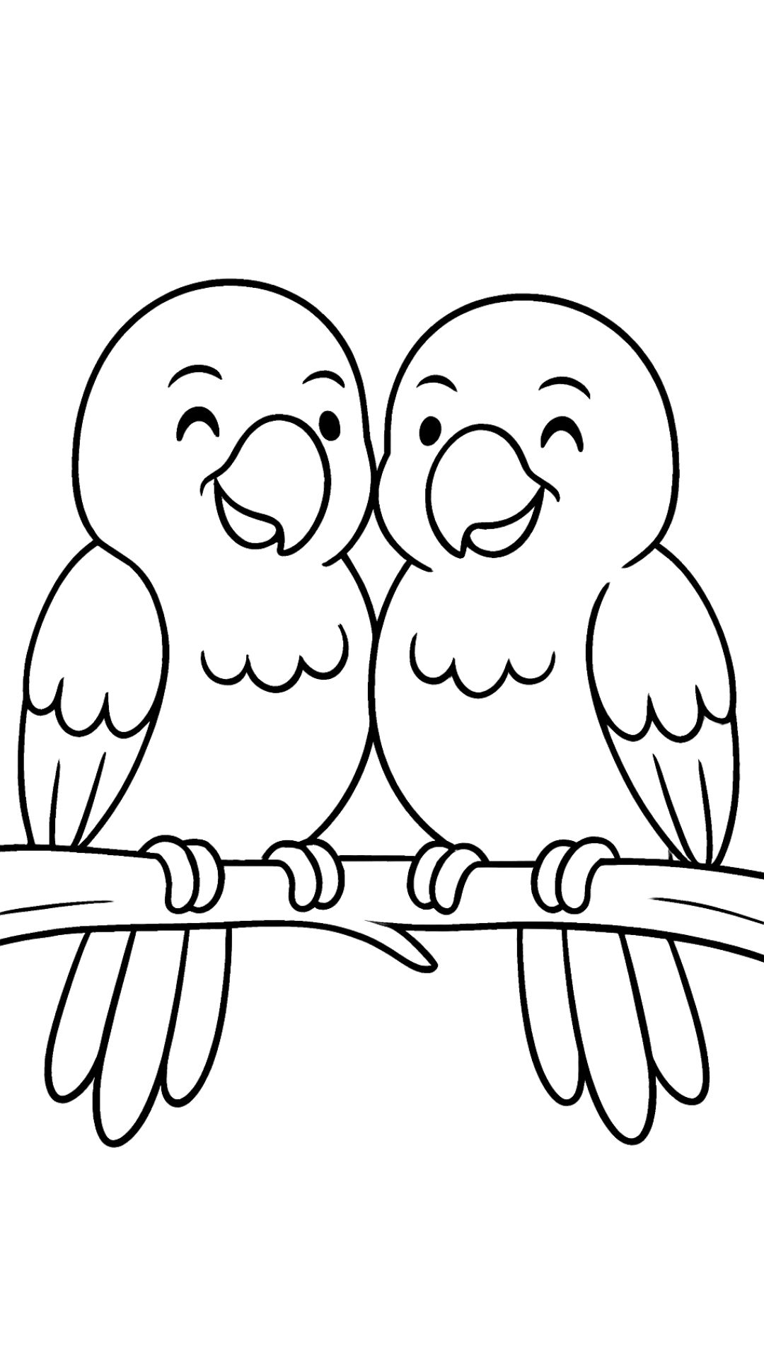 coloring parrot pages