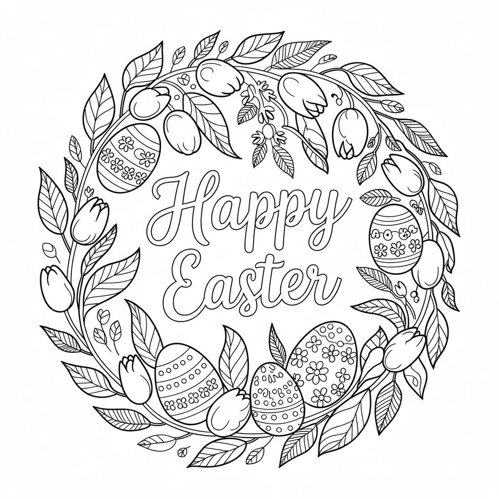 coloring sheets of easter