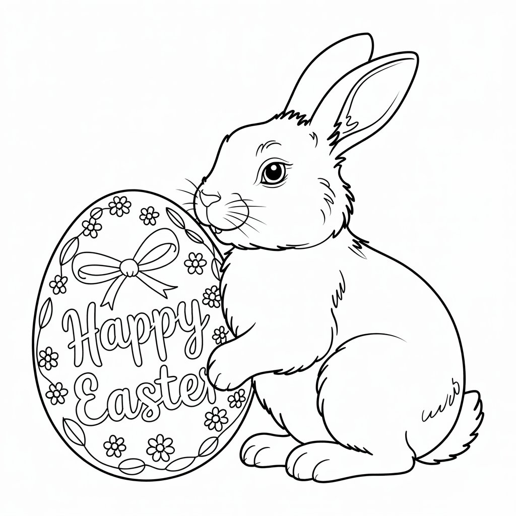 easter coloring sheet