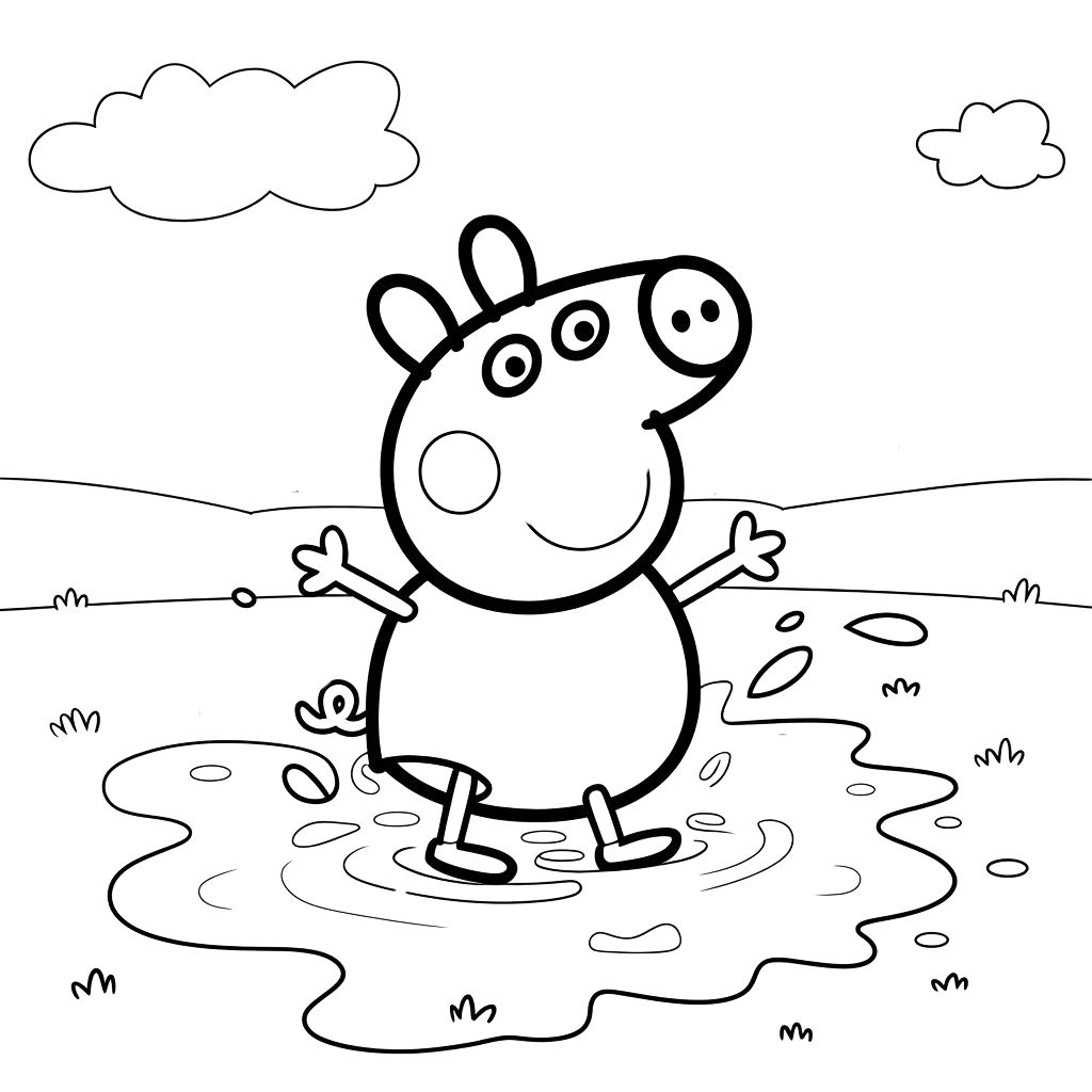 peppa pig coloring pages
