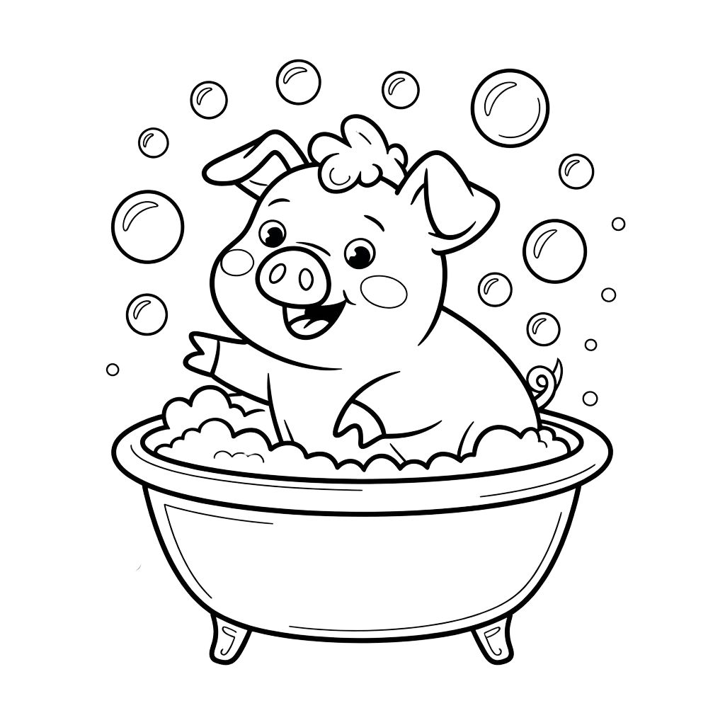 pig coloring pages