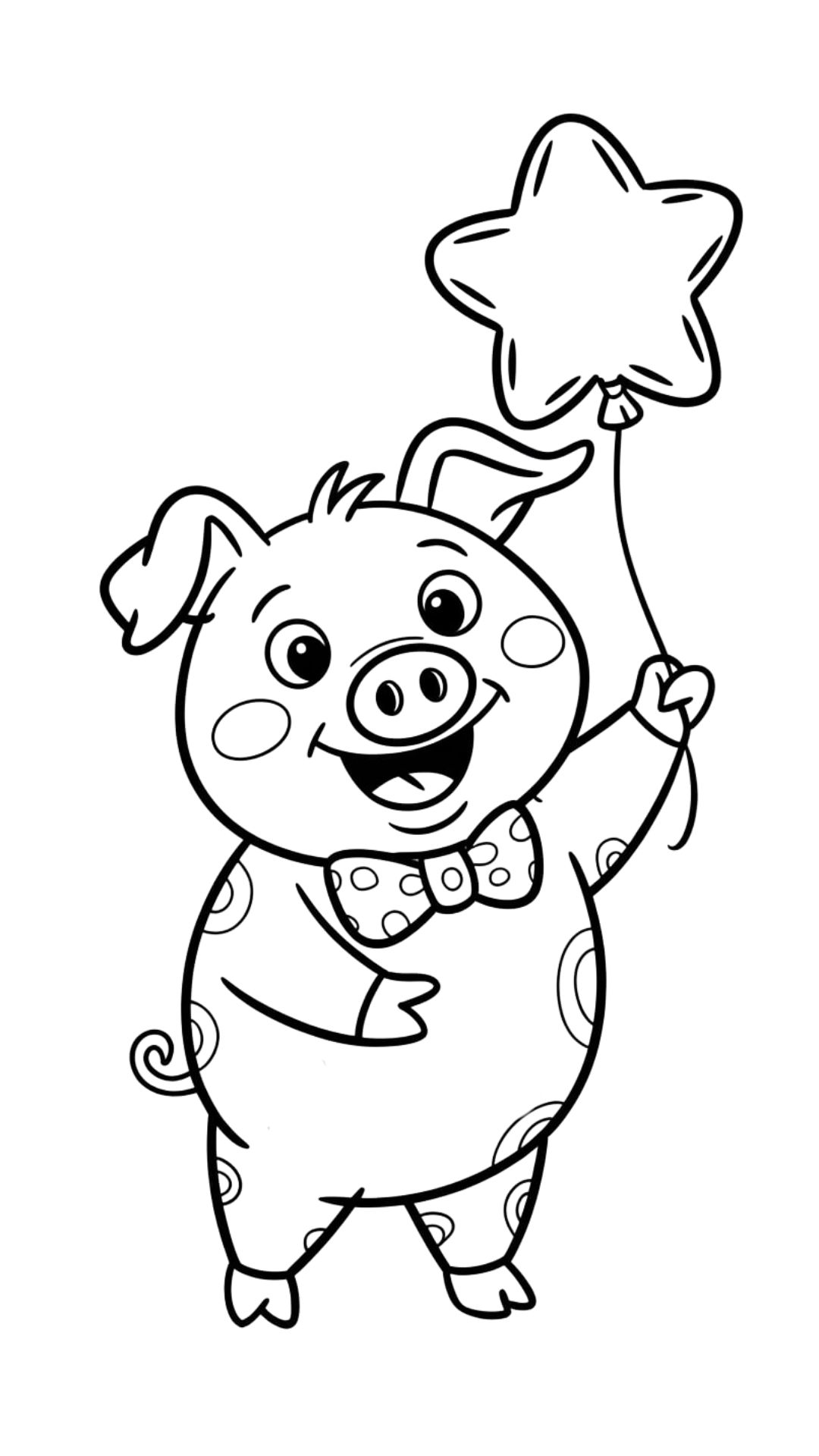 pig coloring sheets