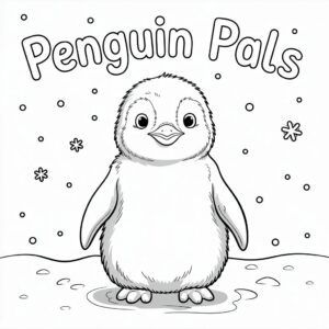 penguins coloring page