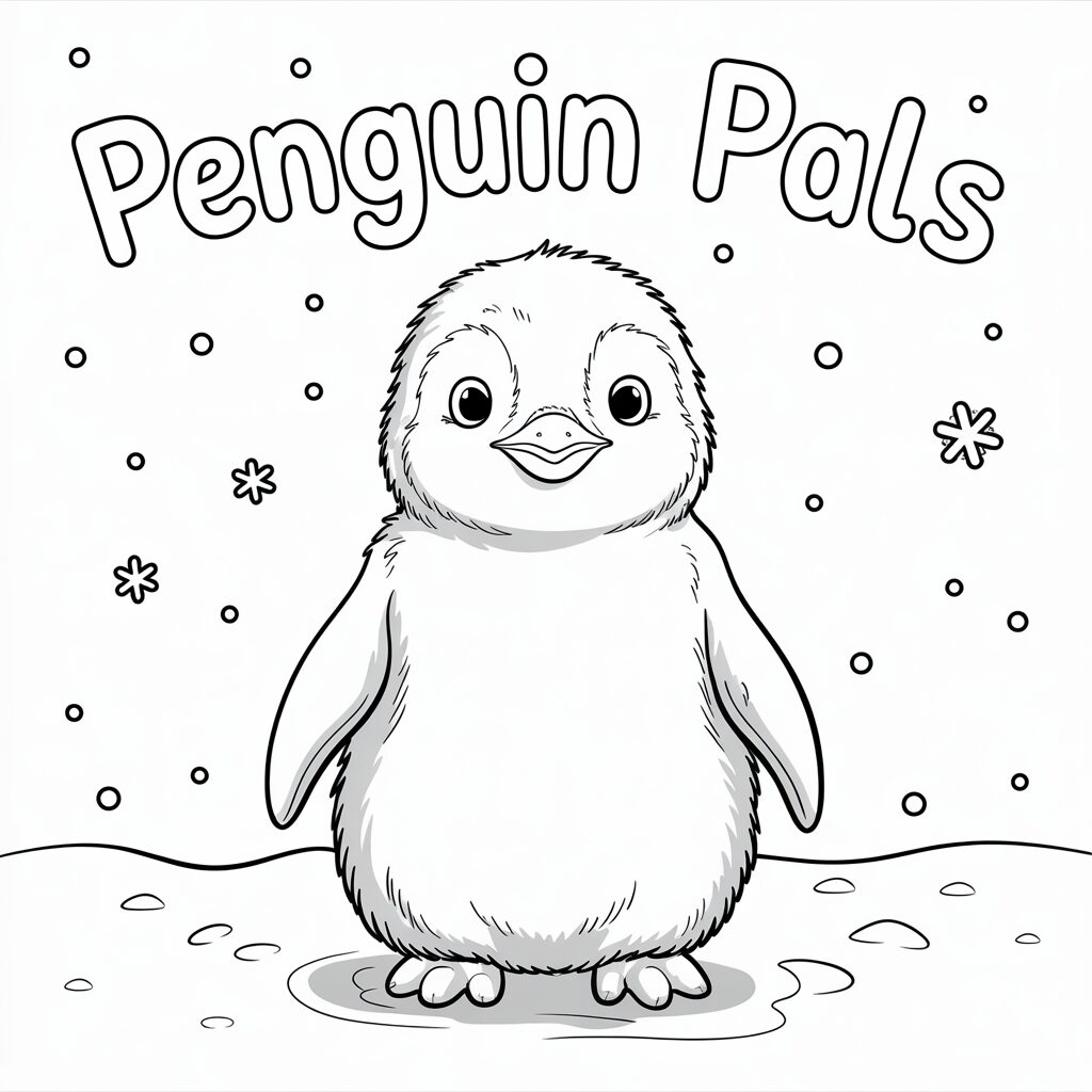 penguins coloring page