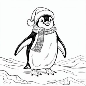 christmas coloring pages penguins