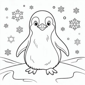 printable coloring pages penguins