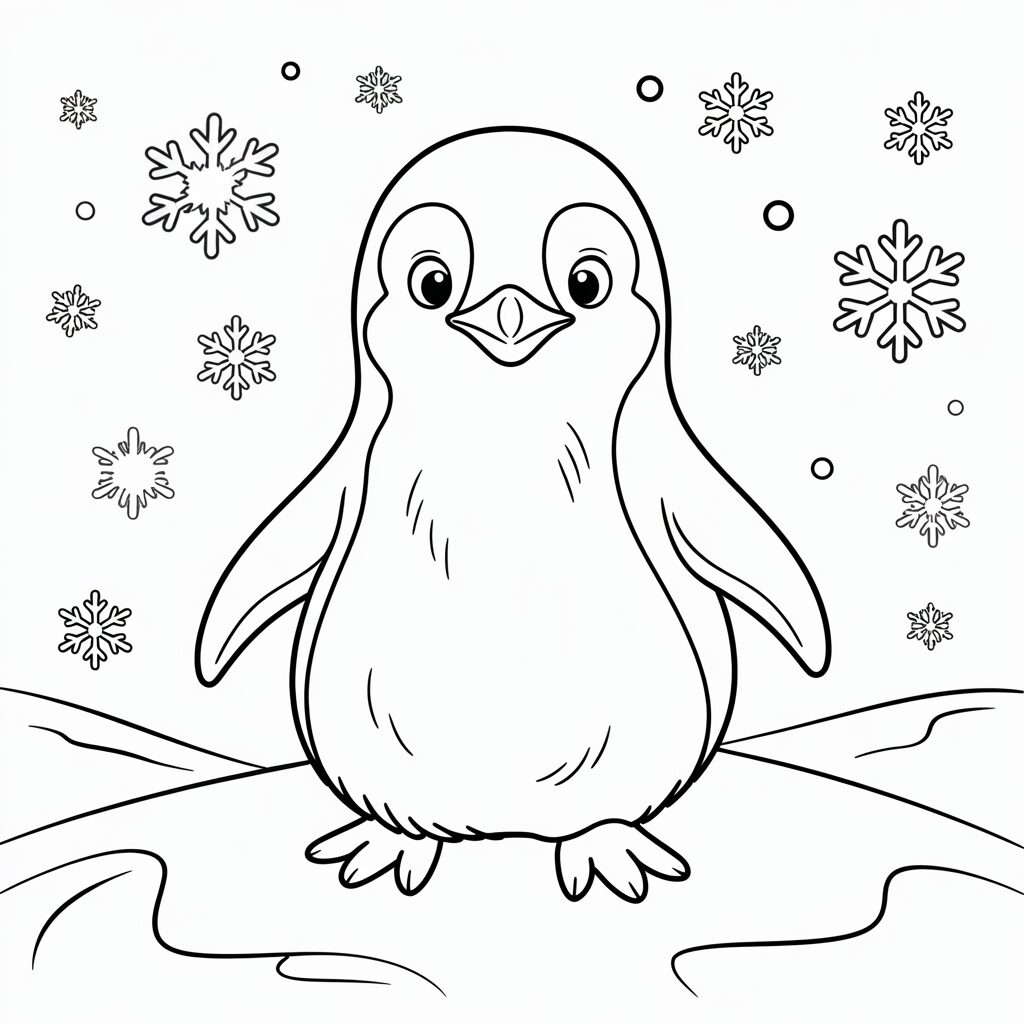 printable coloring pages penguins
