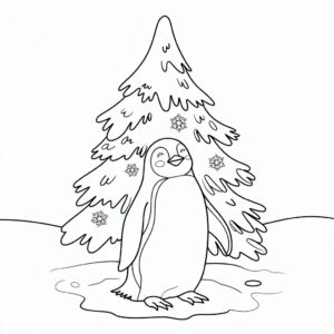 coloring pages of penguins