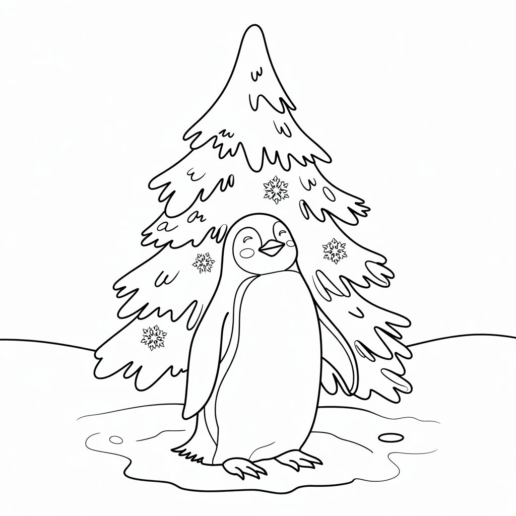 coloring pages of penguins