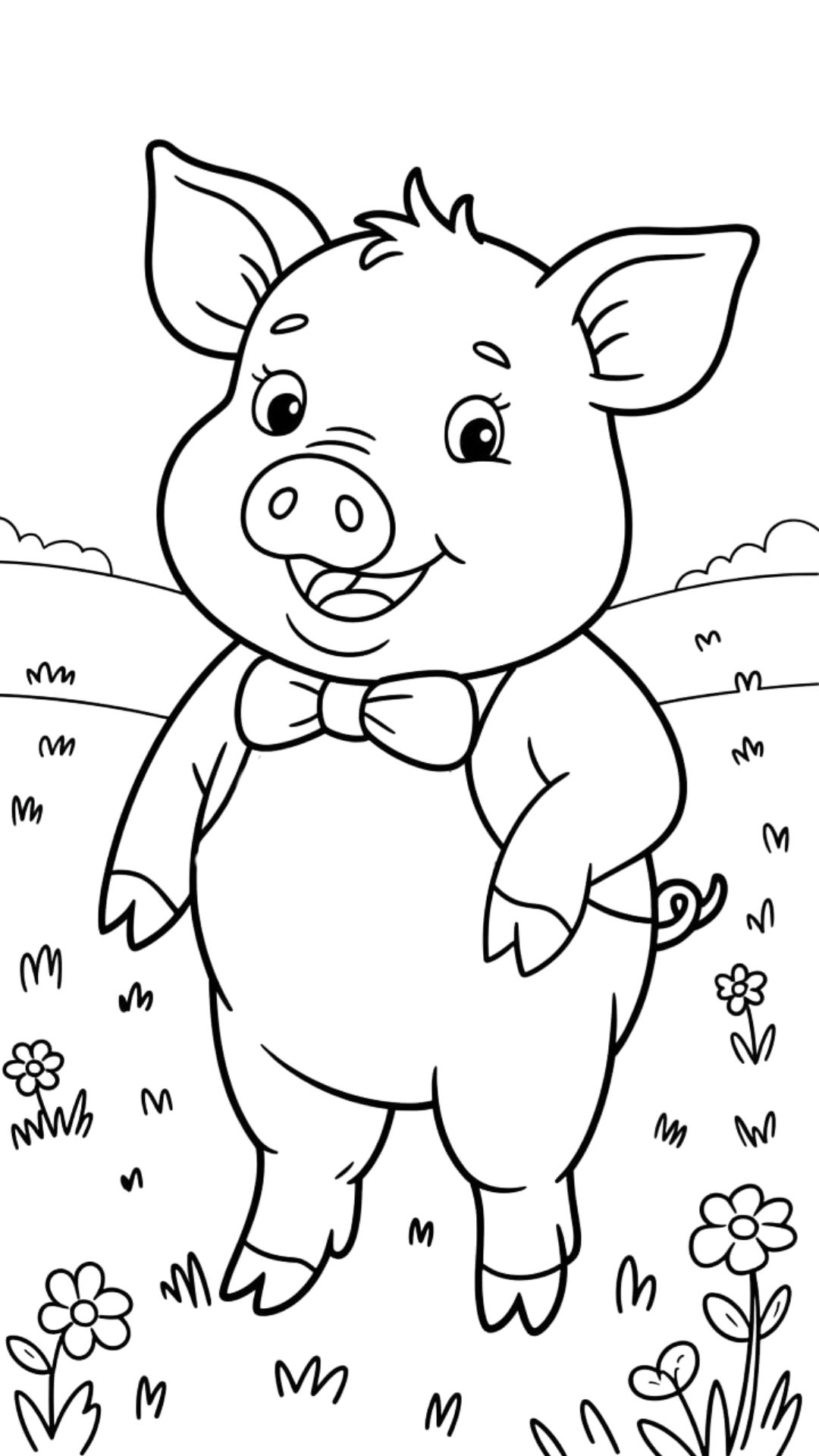 printable coloring pages pigs