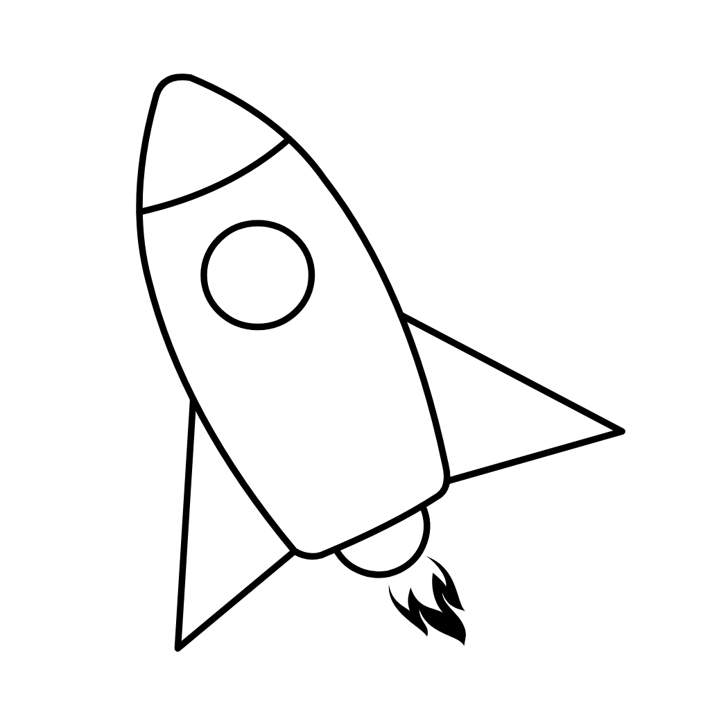 coloring pages rocket ship