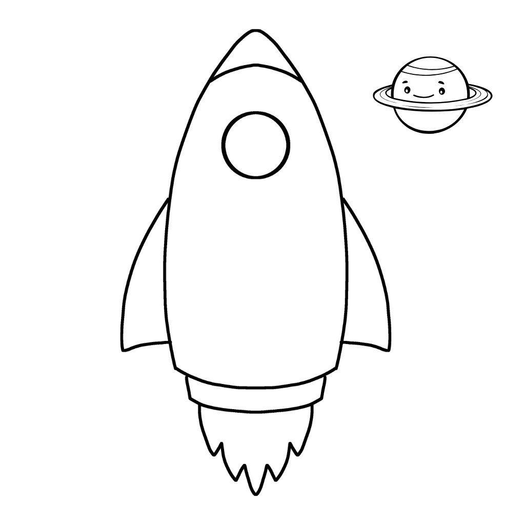 coloring pages of rockets