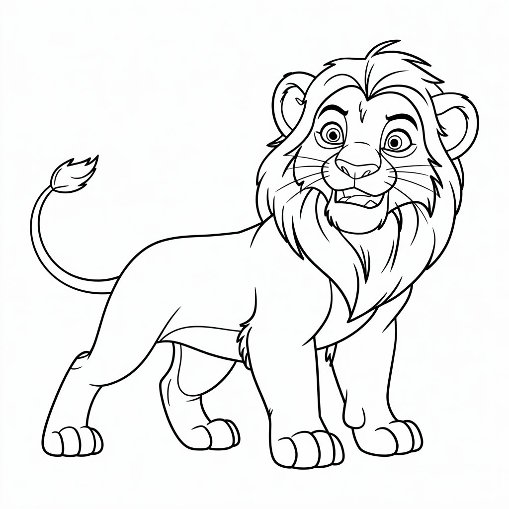 coloring pages lion king