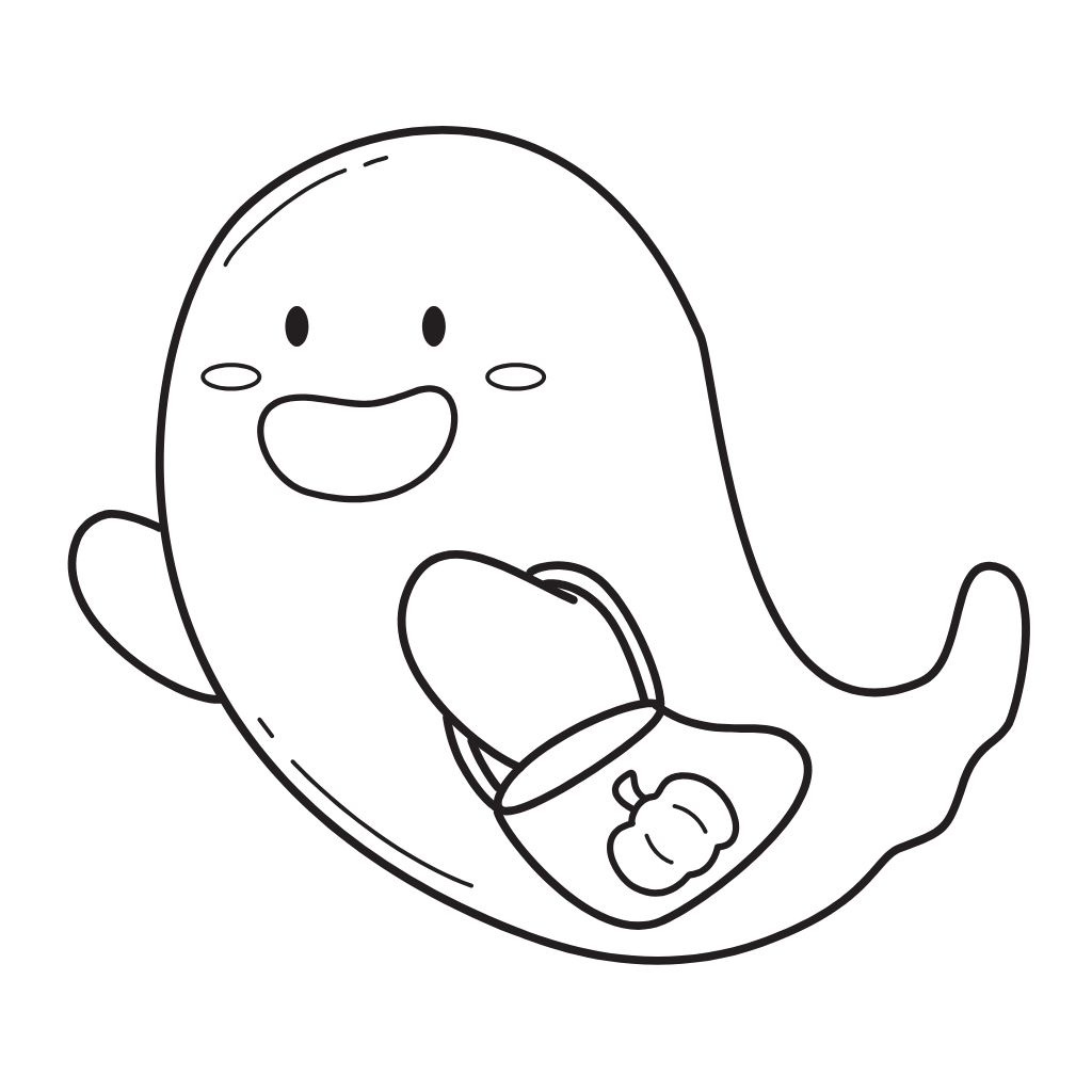 spooky cute coloring book